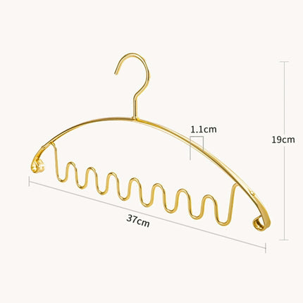 ChandelierDecor - Aluminum Alloy Wave Shaped 5pcs Clothes Hanger