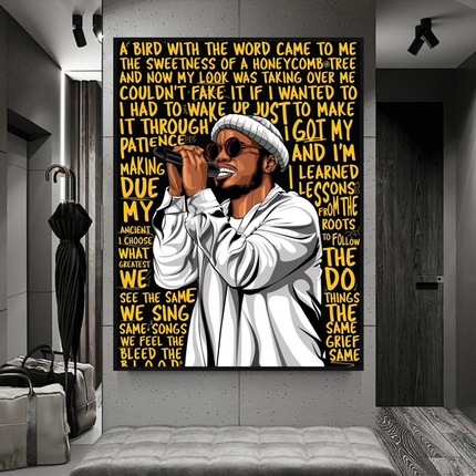 ChandelierDecor - Anderson Paak Singer Rapper Canvas Wall Art