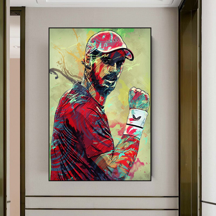 ChandelierDecor - Andy Murray Tennis Legend Sports Canvas Wall Art