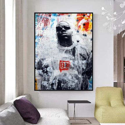 ChandelierDecor - Biggie Smalls Singer Rapper Canvas Wall Art