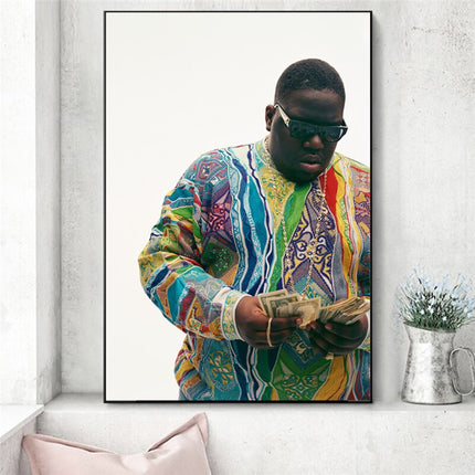 ChandelierDecor - Biggie Smalls The Notorious B.I.G. Singer Canvas Wall Art