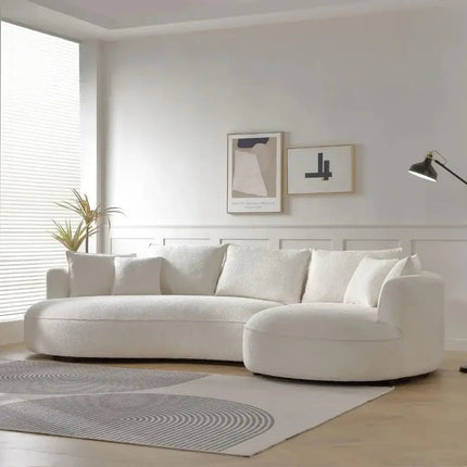 ChandelierDecor - Bouclé Sectional Sofa