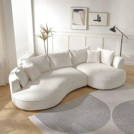 ChandelierDecor - Bouclé Sectional Sofa