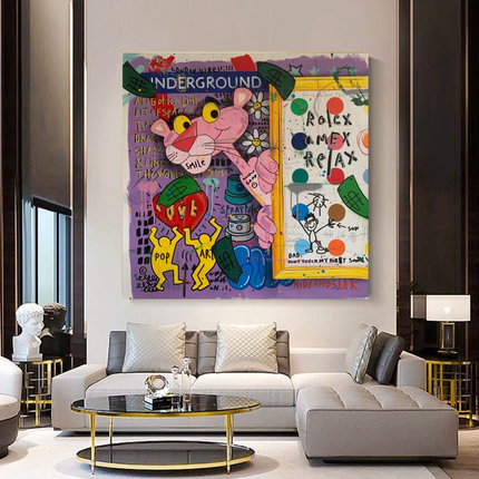 ChandelierDecor - Captivating Pink Panther - Artful Wall Decor