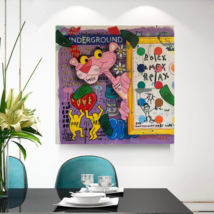 ChandelierDecor - Captivating Pink Panther - Artful Wall Decor