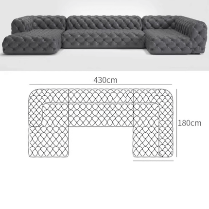 ChandelierDecor - Chesterfield Sofa Set - Deep Button Tufted Luxury