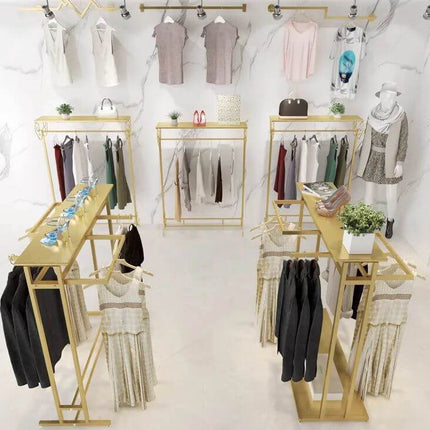 ChandelierDecor - Clothing Display Floor Mounted Double Shelfs