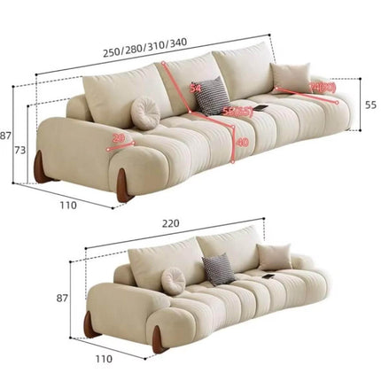 ChandelierDecor - Comedor Classic Curve Sofa Set – Living Room Seating