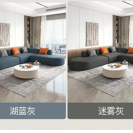 ChandelierDecor - Corner Lazy Floor Sectional Sofa – Modern L-Shaped Lounge