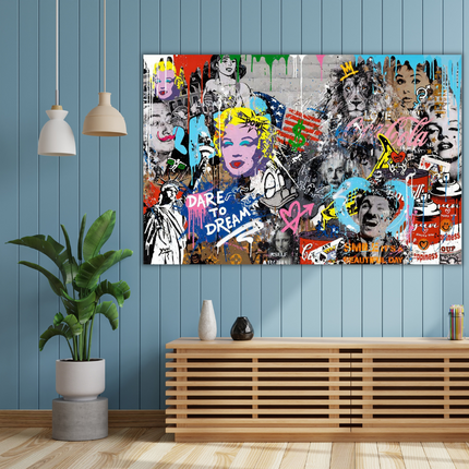 ChandelierDecor - Dare to Dream: Iconic Celebrities Canvas Wall Art