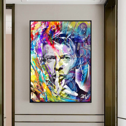 ChandelierDecor - David Bowie Singer Famous Wall Canvas Art Wall Hanging