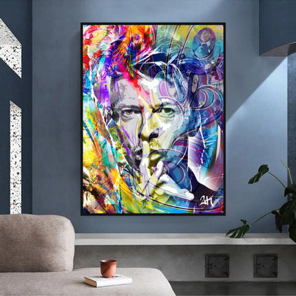 ChandelierDecor - David Bowie Singer Famous Wall Canvas Art Wall Hanging