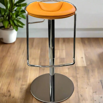 ChandelierDecor - Designer Leather Bar Stool – Swivel, Adjustable