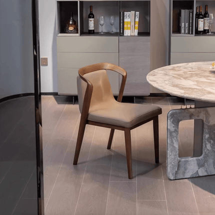 ChandelierDecor - Designer Walnut Dining Chairs – Dining Room