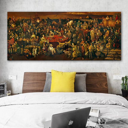 ChandelierDecor - Discussing Divine Comedy Canvas Wall Art