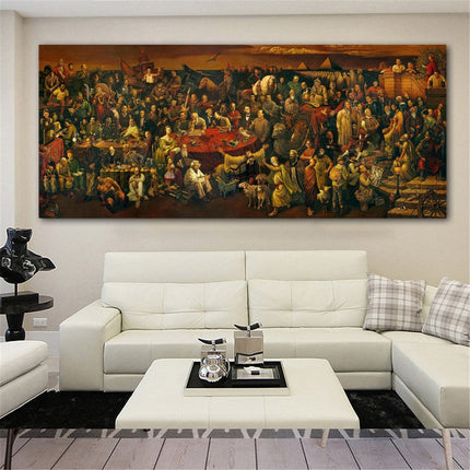 ChandelierDecor - Discussing Divine Comedy Canvas Wall Art