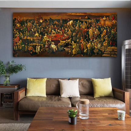 ChandelierDecor - Discussing Divine Comedy Canvas Wall Art