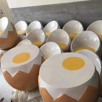 ChandelierDecor - Egg Sofa Chair & Stool – Modern Egg-Style Seating