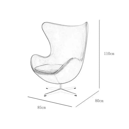 ChandelierDecor - Egg Style Office Sofa Chair – Creative Single-Seat Lounge