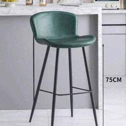 ChandelierDecor - Ergonomic Kitchen Island Bar Chairs with Back Support - Modern Counter Height Stools