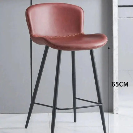 ChandelierDecor - Ergonomic Kitchen Island Bar Chairs with Back Support - Modern Counter Height Stools