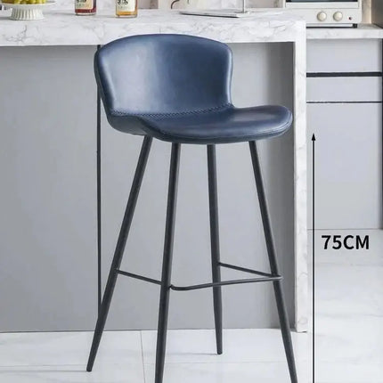 ChandelierDecor - Ergonomic Kitchen Island Bar Chairs with Back Support - Modern Counter Height Stools