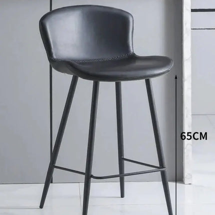 ChandelierDecor - Ergonomic Kitchen Island Bar Chairs with Back Support - Modern Counter Height Stools