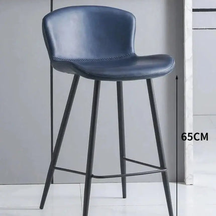 ChandelierDecor - Ergonomic Kitchen Island Bar Chairs with Back Support - Modern Counter Height Stools