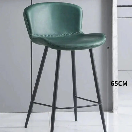 ChandelierDecor - Ergonomic Kitchen Island Bar Chairs with Back Support - Modern Counter Height Stools