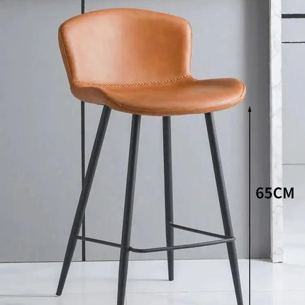 ChandelierDecor - Ergonomic Kitchen Island Bar Chairs with Back Support - Modern Counter Height Stools