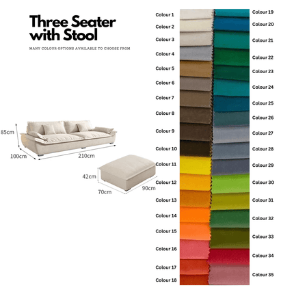 ChandelierDecor - Exquisite Lounge Sofa Set – Velvet Flannel Comfort