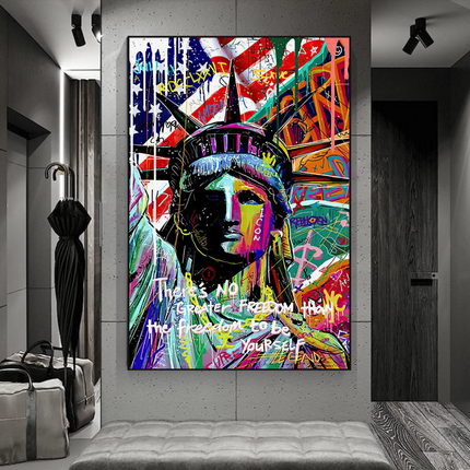 ChandelierDecor - Freedom: Statue of Liberty Canvas Wall Art
