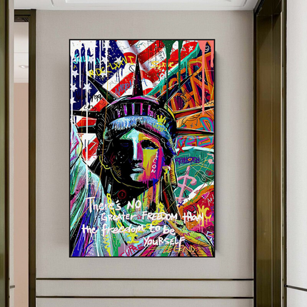 ChandelierDecor - Freedom: Statue of Liberty Canvas Wall Art