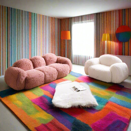 ChandelierDecor - Fur Recliner Sofa – Cotton & Viscose Fur