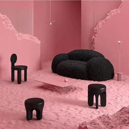 ChandelierDecor - Fur Recliner Sofa – Cotton & Viscose Fur