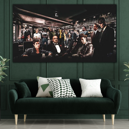 ChandelierDecor - Godfather Scarface Character Art – Crime Movie Tribute