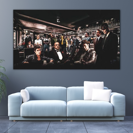 ChandelierDecor - Godfather Scarface Character Art – Crime Movie Tribute