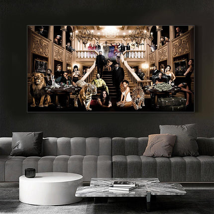 ChandelierDecor - Godfather Scarface Legends Wall Art: Indulge in Crime Art