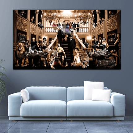 ChandelierDecor - Godfather Scarface Legends Wall Art: Indulge in Crime Art