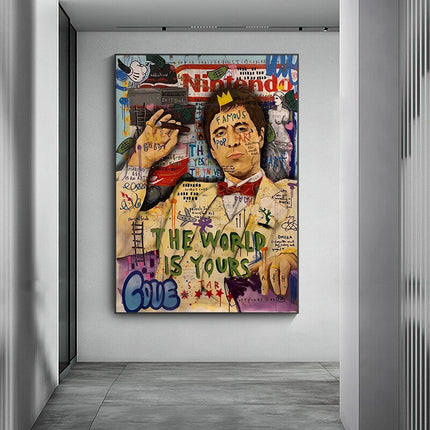 ChandelierDecor - Godfather Smokes Canvas Print for Modern Pop Art Home Decor