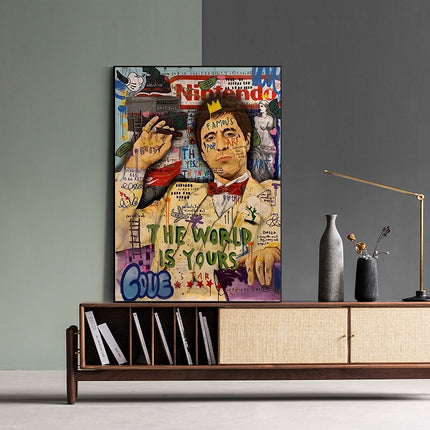 ChandelierDecor - Godfather Smokes Canvas Print for Modern Pop Art Home Decor
