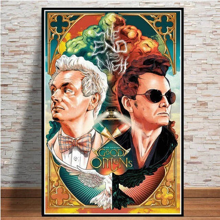 ChandelierDecor - Good Omens Canvas Poster Wall Art - A Divine Masterpiece