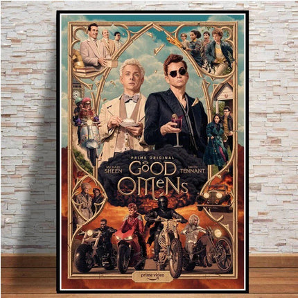 ChandelierDecor - Good Omens Neil Canvas Poster: Artistic Wall Décor