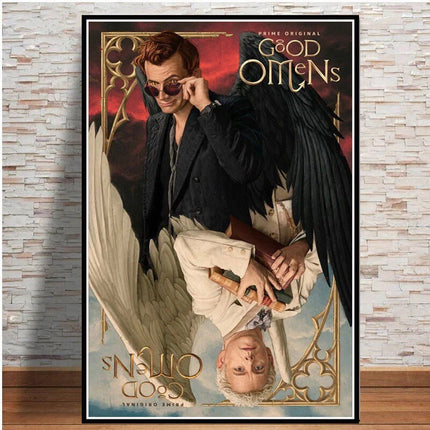 ChandelierDecor - Good Omens Neil Canvas Wall Art: A Majestic Display