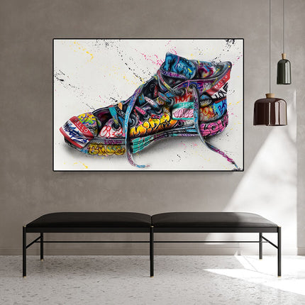 ChandelierDecor - Graffiti Artwork Sneakers Canvas Wall Art