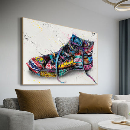 ChandelierDecor - Graffiti Artwork Sneakers Canvas Wall Art