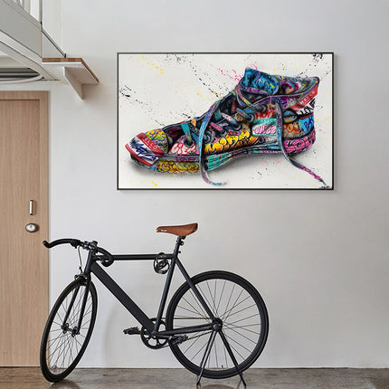 ChandelierDecor - Graffiti Artwork Sneakers Canvas Wall Art