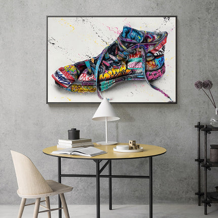 ChandelierDecor - Graffiti Artwork Sneakers Canvas Wall Art