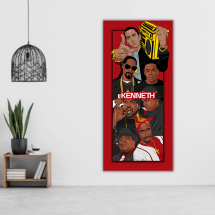 ChandelierDecor - Hip Hop Legends Super Star Old School TuPac Biggie Smalls Rapper Canvas Wall Art - Wall Art Decor - Famous Wall Art
