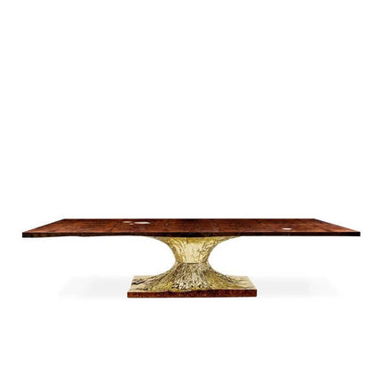 ChandelierDecor - Italian Brass Glass Dining Table Set – Dining Room